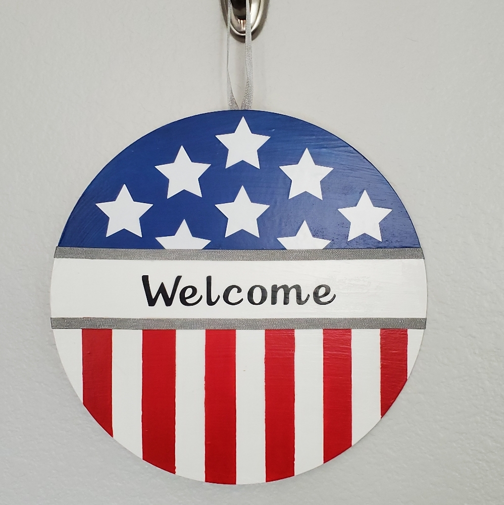 Patriotic Welcome Sign